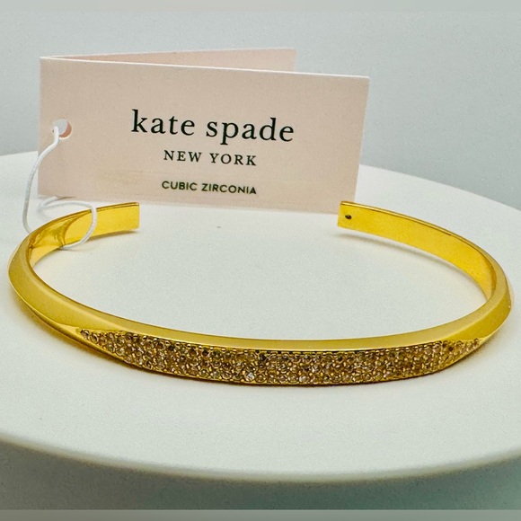 Kate Spade Raise The Bar Pave Cuff Bracelet - Picture 4 of 5
